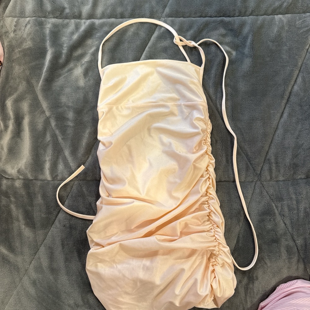 Lucy in the Sky Cream Mini Dress